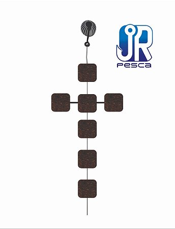 Manhoso Cruz 12mm JR Pesca